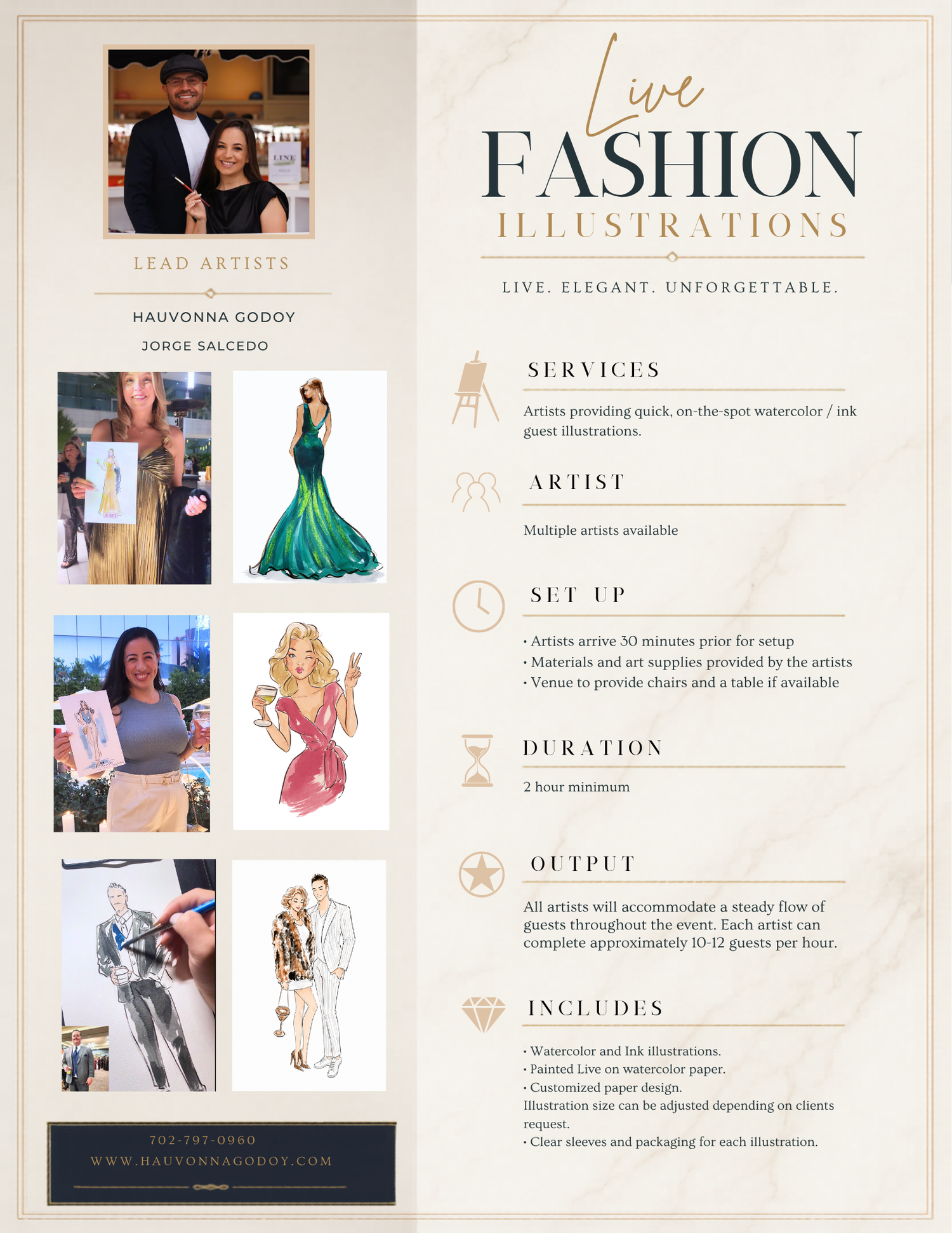 Live Fashion Sketches And Guest Illustrations