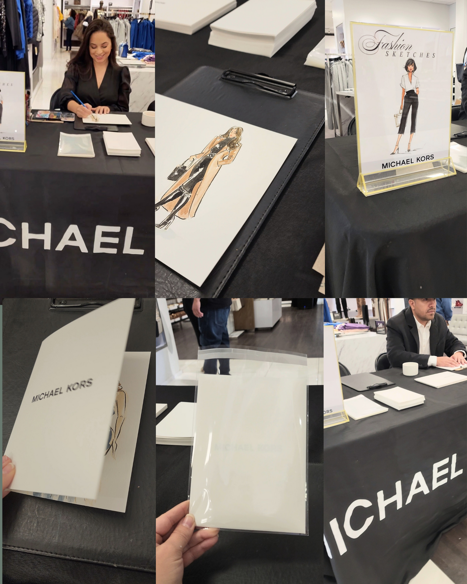 Live Watercolor Fashion Illustrations for Clients