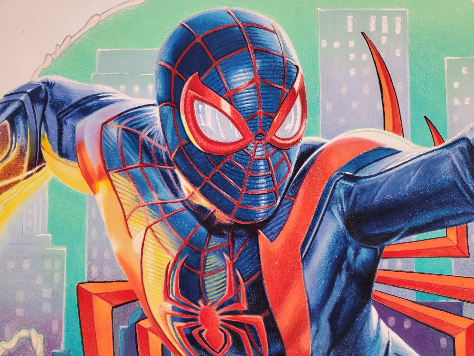 spiderman drawings in pencil and color